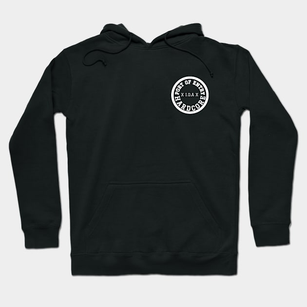 IOA HARDCORE - WHITE CREST Hoodie by Gary Pounds